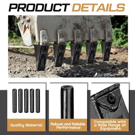 Hicarer Takeuchi TB135-compatible pin simplifies field maintenance