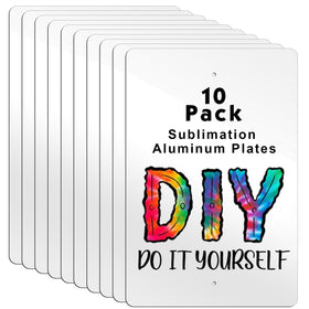 Hicarer white aluminum sign blank, 12x18 inches, ideal for outdoor custom signage