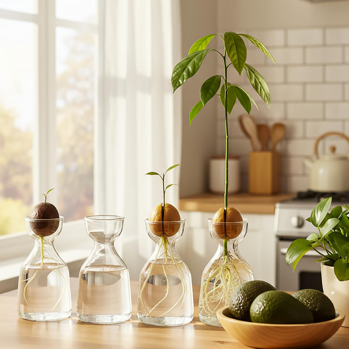 Hiceeden avocado tree kit vases are durable and heat resistant for safe use.