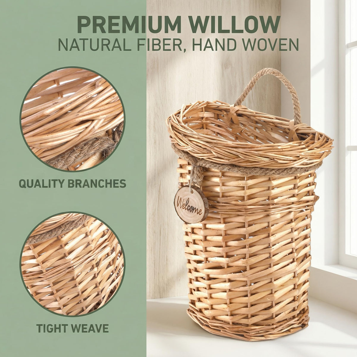 Hiceeden dried flower arrangement in basket, enhancing farmhouse ambiance.