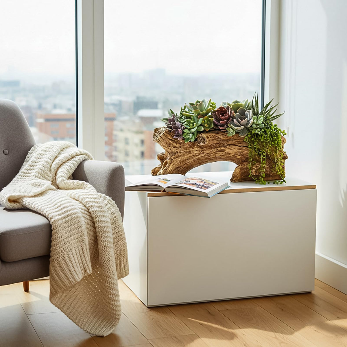 Hiceeden office planter decor adds organic vibe to workspaces