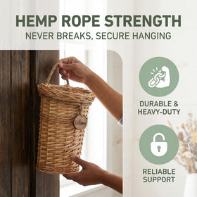 Hiceeden wall-mounted storage basket, multifunctional for plants, veggies, and bread.
