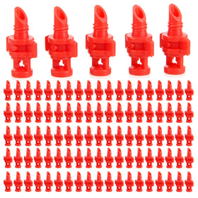 Hicello 360-degree misting nozzle delivers full garden coverage.
