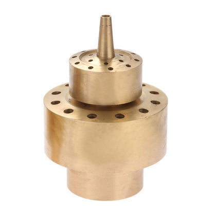 Hicello brass water nozzle DN40 two layer creates layered fountain patterns for ponds.