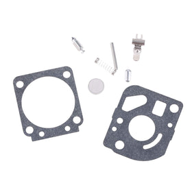 Hicello carb kit contents closeup highlights gaskets and seals