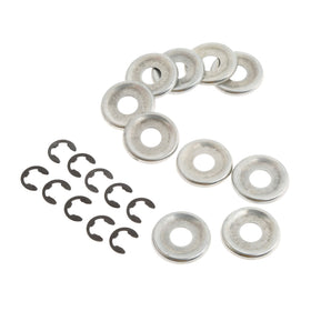 Hicello clutch washer metal detail highlighting wear-resistant surface.