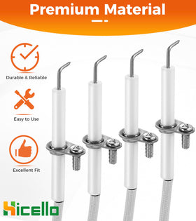 Hicello four-wire set with mounting screws for complete replacement