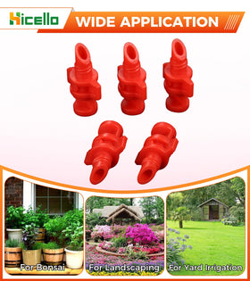 Hicello garden misting nozzle ideal for lawn irrigation and cooling.