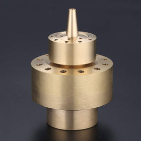 Hicello garden pond sprinkler head showcases brass finish with durable performance.