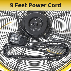 HiCFM 9 ft power cord with GFCI plug for safe setup