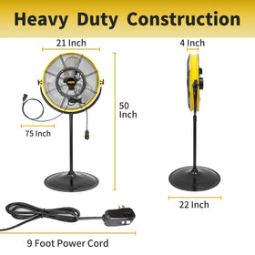 HiCFM outdoor-rated unit suitable for patios, garages, and barns