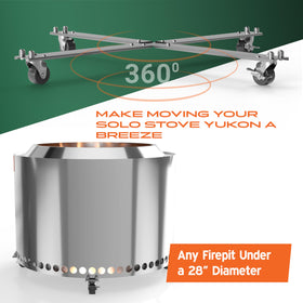 Hickory Summit 28-inch Yukon-compatible base provides secure support for larger pits.