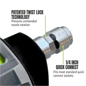 Hiclean 3300 PSI capability delivers strong cleaning power when needed.