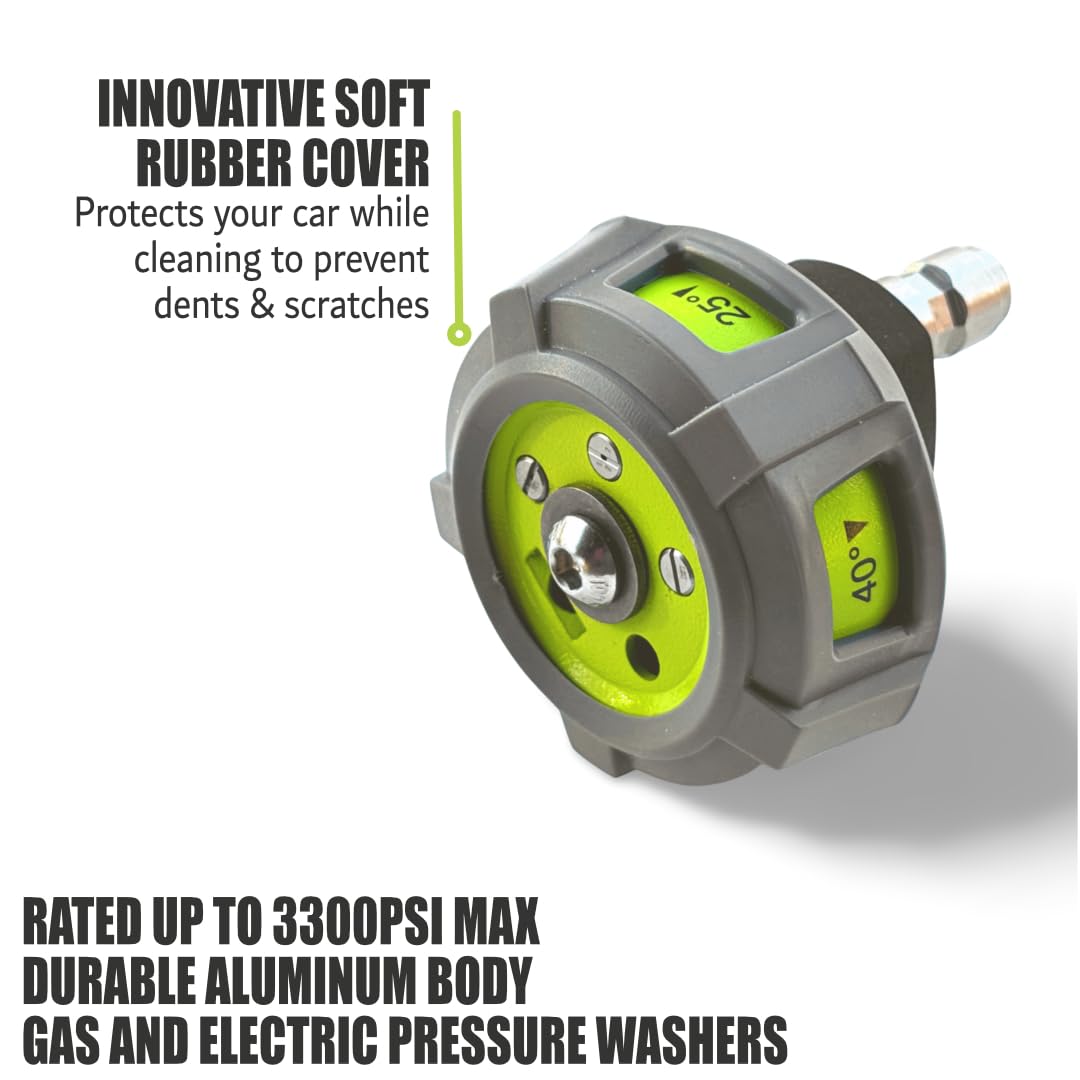 Hiclean soft-touch rubber cover protects surfaces from dents and scratches.