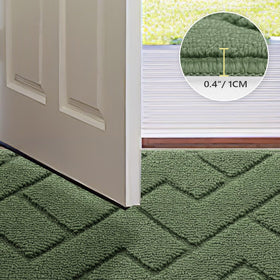 hicorfe doormat low-profile edge lets doors glide without snagging
