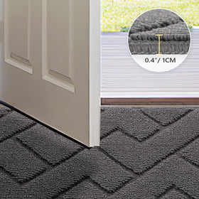 hicorfe door mat low-profile 32x48 in place under a doorway