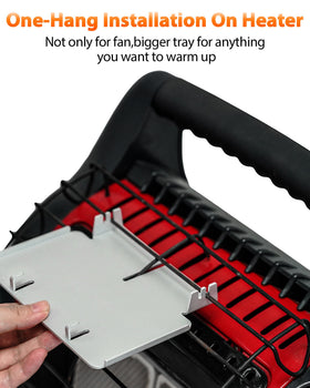 HIDALIFE big tray for fireplace fan keeps water warm