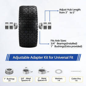 Hidtaw bearings and spacers kit supports easy, reliable axle fit.