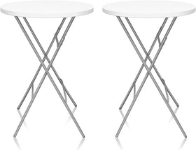 HiEthan 32in cocktail table folded for compact storage and quick setup.