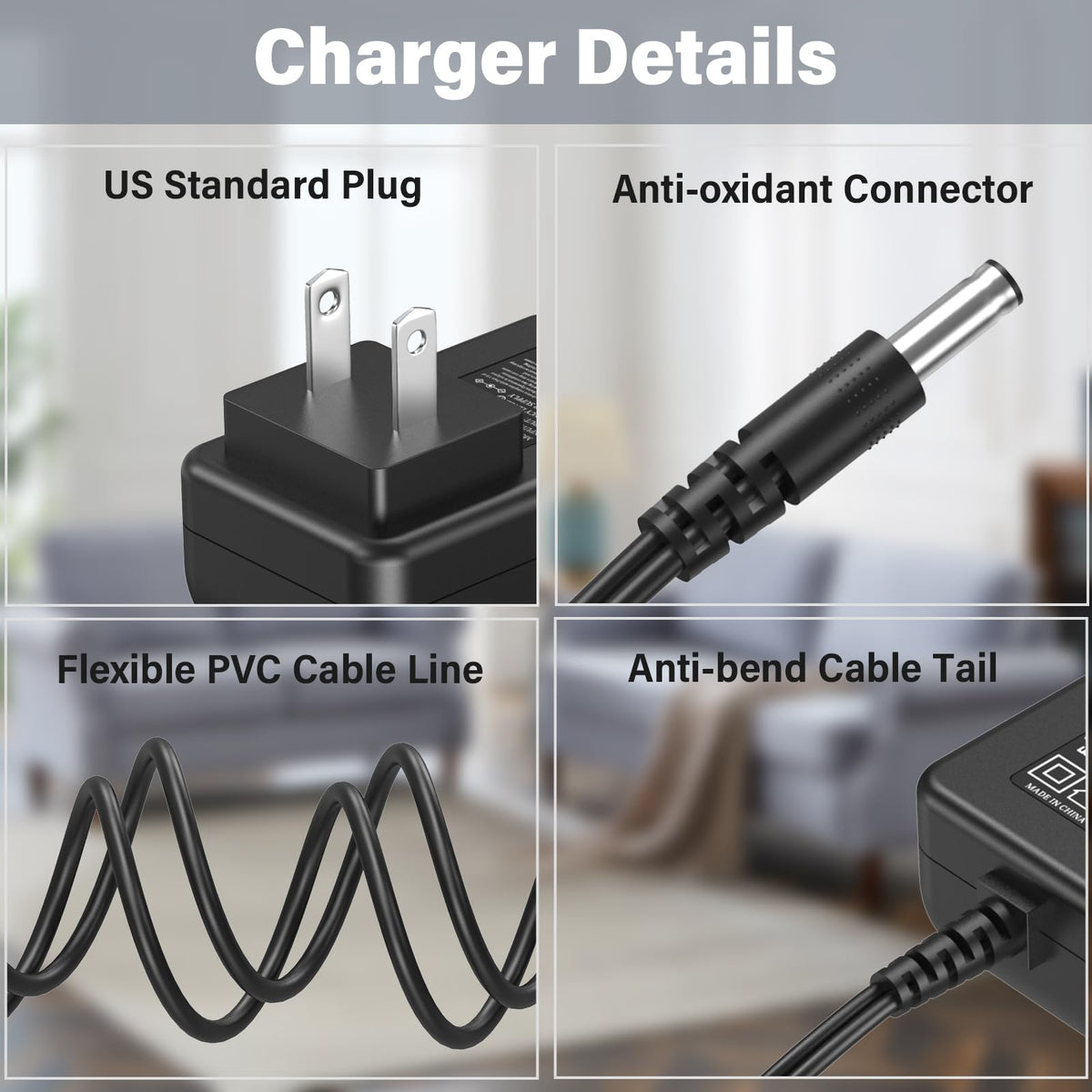 HIENADTOR UL-certified power supply with built-in protection features.