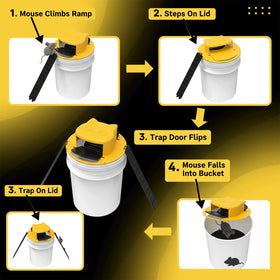 High & Sky mouse bucket lid with bait ramp ready for quick access.
