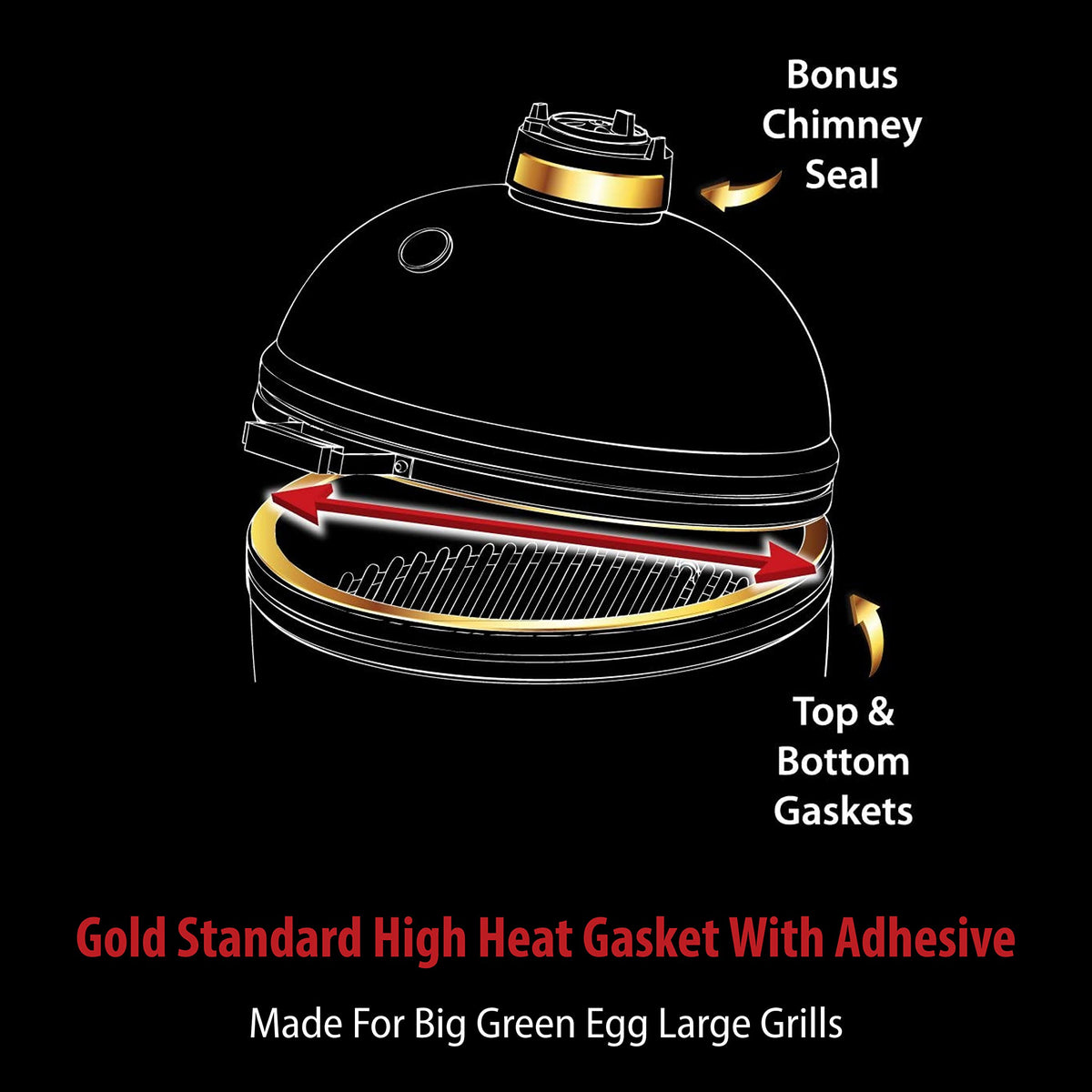 High-Que peel-stick gasket demonstrates quick, clean installation for the Big Green Egg