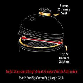 High-Que peel-stick gasket demonstrates quick, clean installation for the Big Green Egg