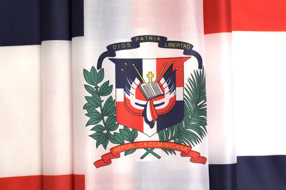 High Supply Dominican Republic flag 3x5 vibrant colors ideal for events.