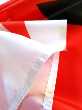 High Supply Knights Templar flag black top white bottom for authentic look
