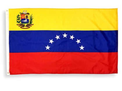 High Supply Venezuela flag 3x5 ready for indoor display with durable polyester.