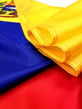 High Supply Venezuela flag showcases vibrant yellow, blue, red tones.