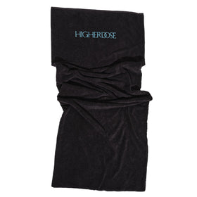 HigherDOSE infrared sauna towel insert inside blanket absorbs sweat for cleaner sessions