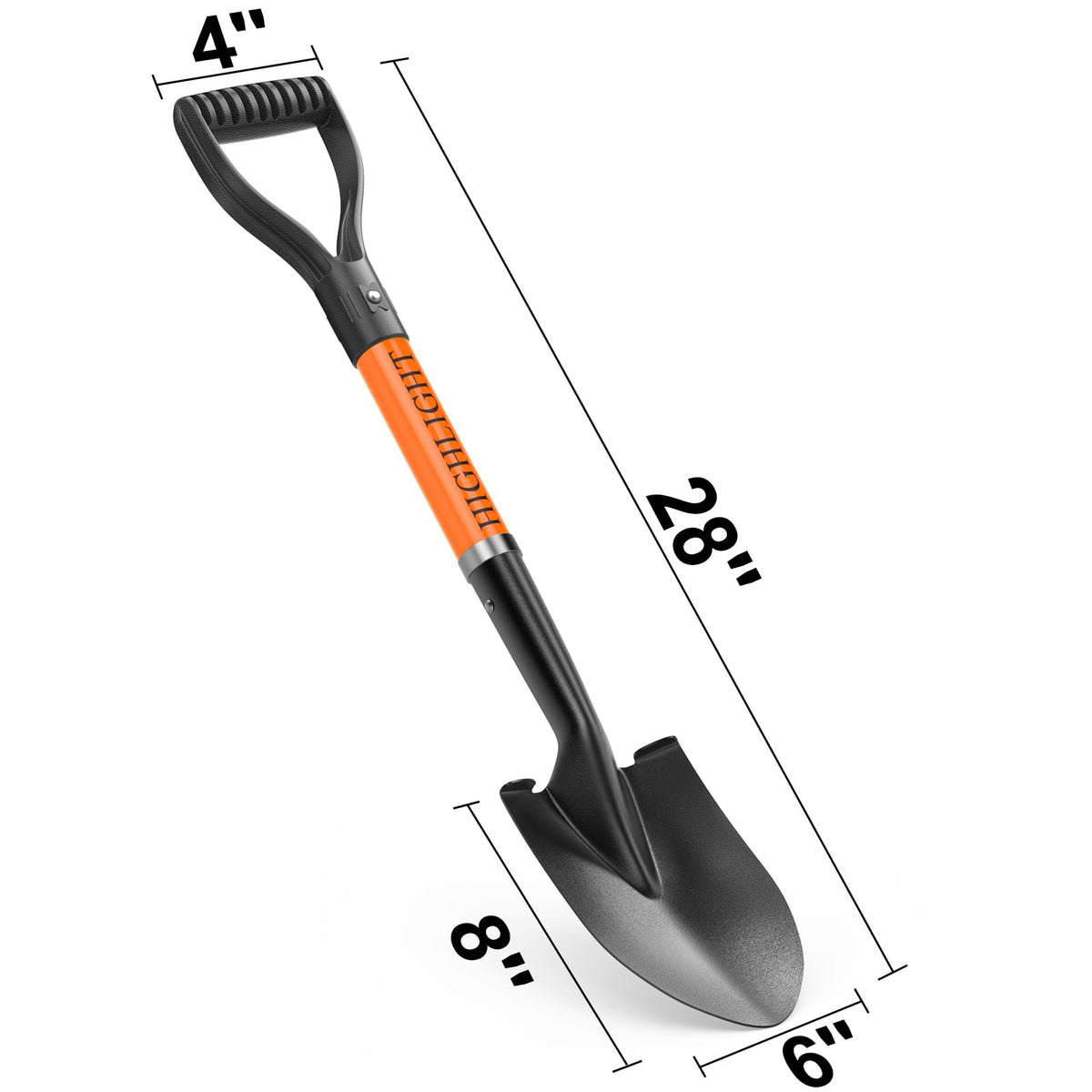 HIGHLIGHT Kids Shovel used for light snow tasks.
