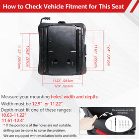 Hightall 6 inch slide rail lets precise seat positioning