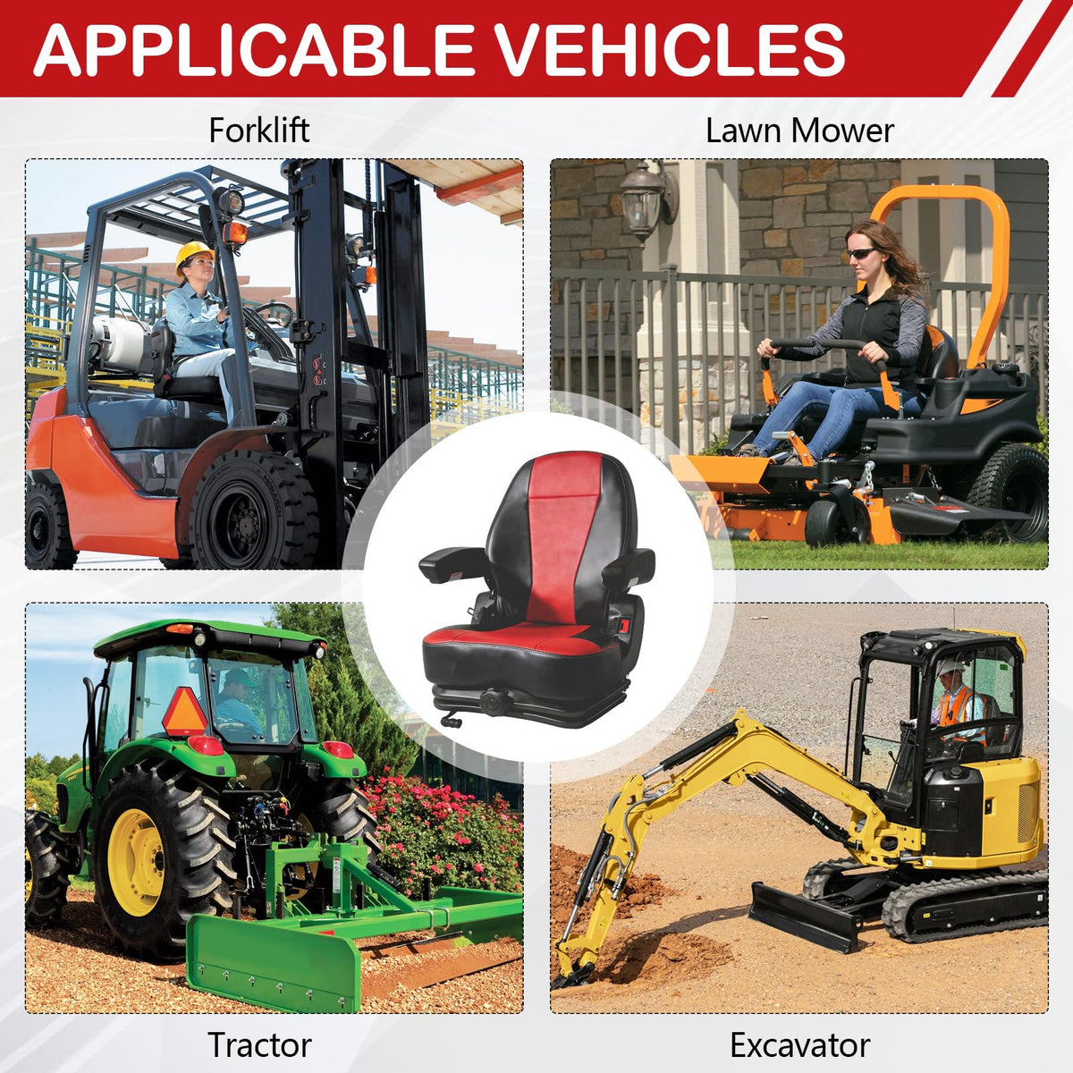 Hightall universal compatibility fits most riding mowers and heavy machines