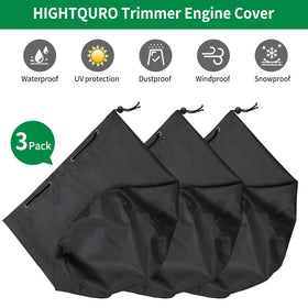 HIGHTQURO trimmer engine cover folds compactly for easy storage.