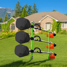 HIGHTQURO trimmer engine cover measures 12 by 15.5 inches for standard engines.