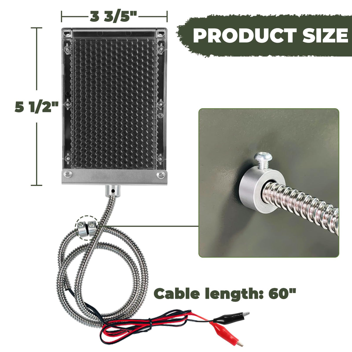 Highwild 6V solar panel side view highlights slim profile for tight spaces.