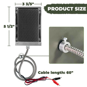 Highwild 6V solar panel side view highlights slim profile for tight spaces.