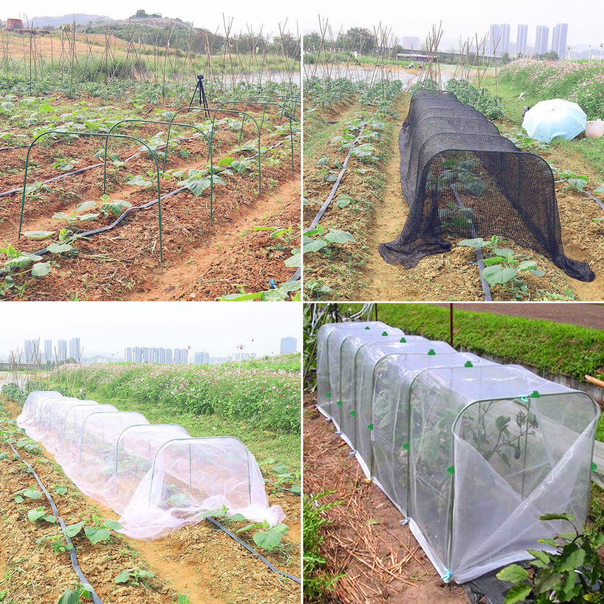 HighydroLED easy-install garden hoops enable fast assembly