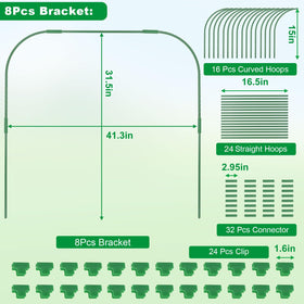 HighydroLED greenhouse hoops straight components for stable frame