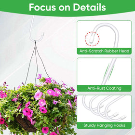 HiGift rust-resistant powder-coated finish stands up to outdoor use.