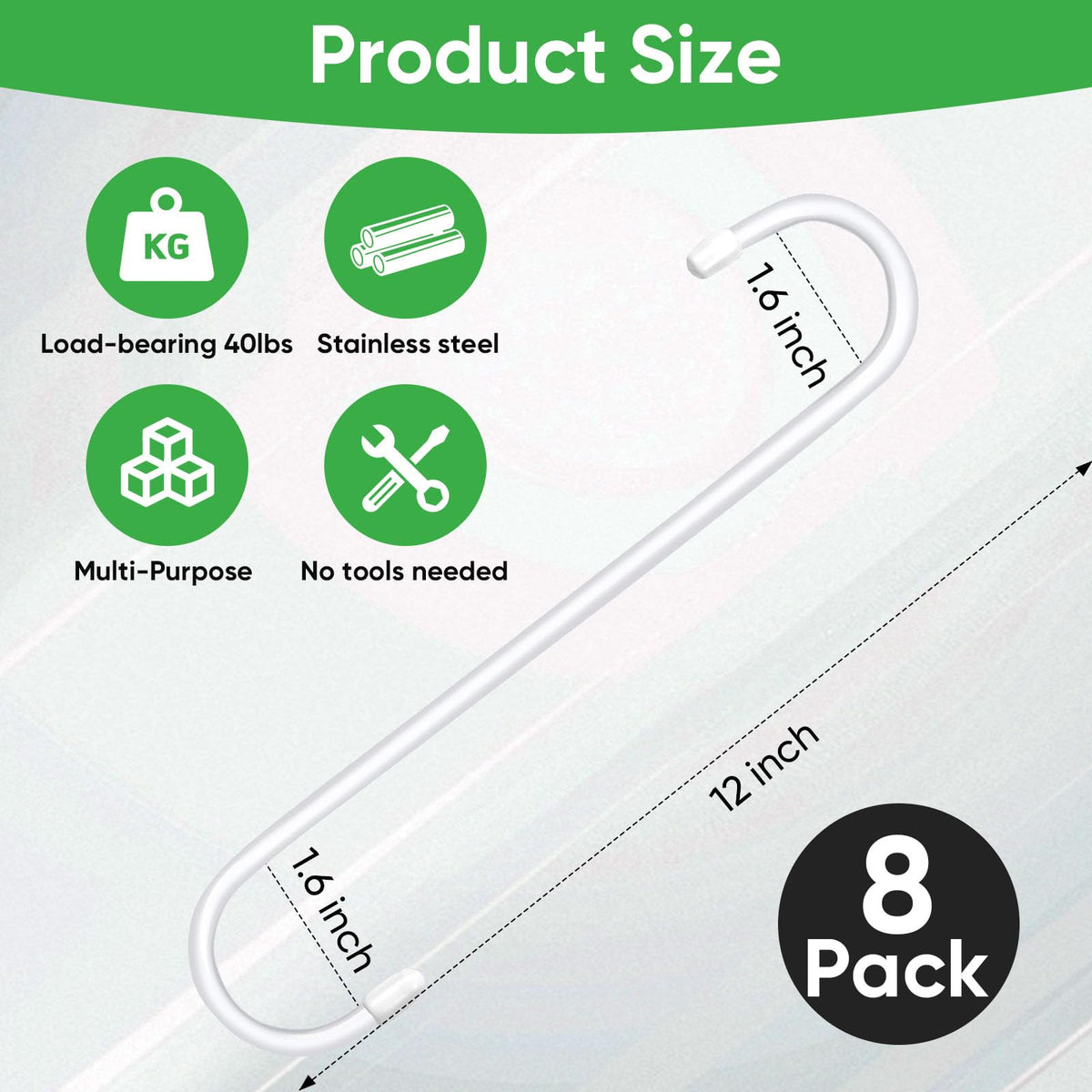 HiGift easy no-drill hanging solution for quick organization.