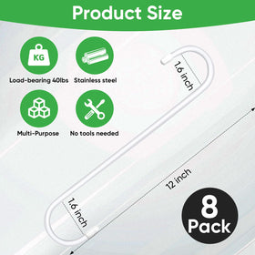 HiGift easy no-drill hanging solution for quick organization.