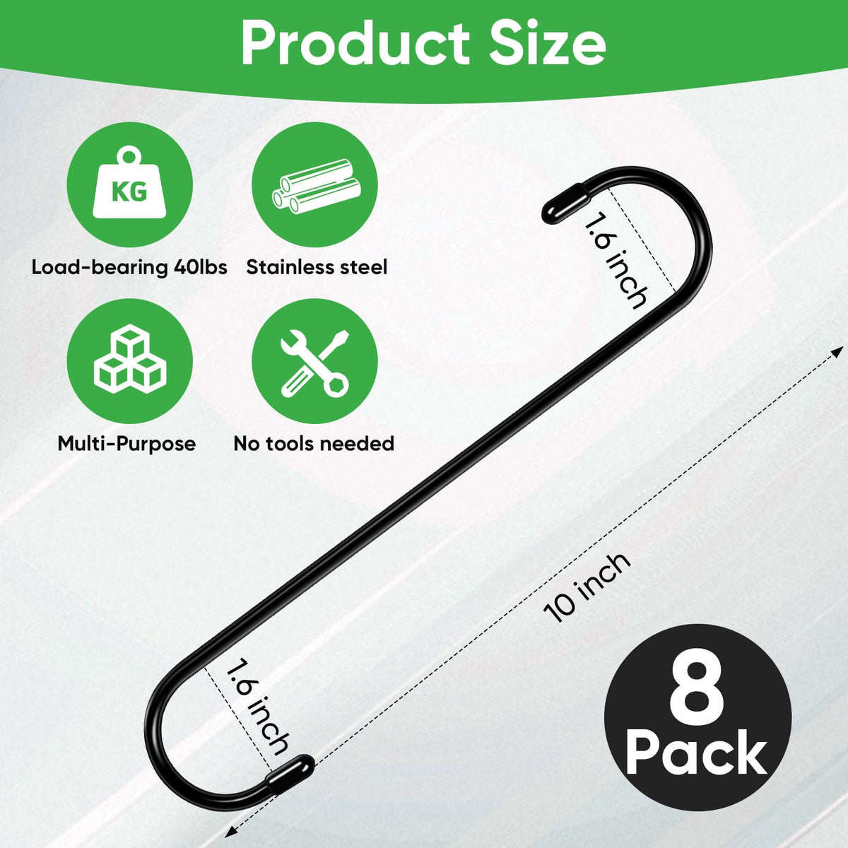HiGift easy-to-use extender hook requires no drilling.