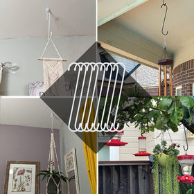 HiGift 10-inch S hooks simplify indoor and outdoor display.