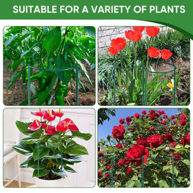 HiGift green powder-coated 4mm wire ensures durable, deformation-resistant garden stakes.