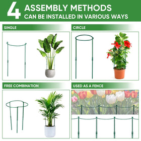 HiGift pack includes 16 stakes and 32 tubes for ready-to-build plant supports.