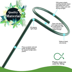 HiGift includes 10 plant clips for extra stabilization.
