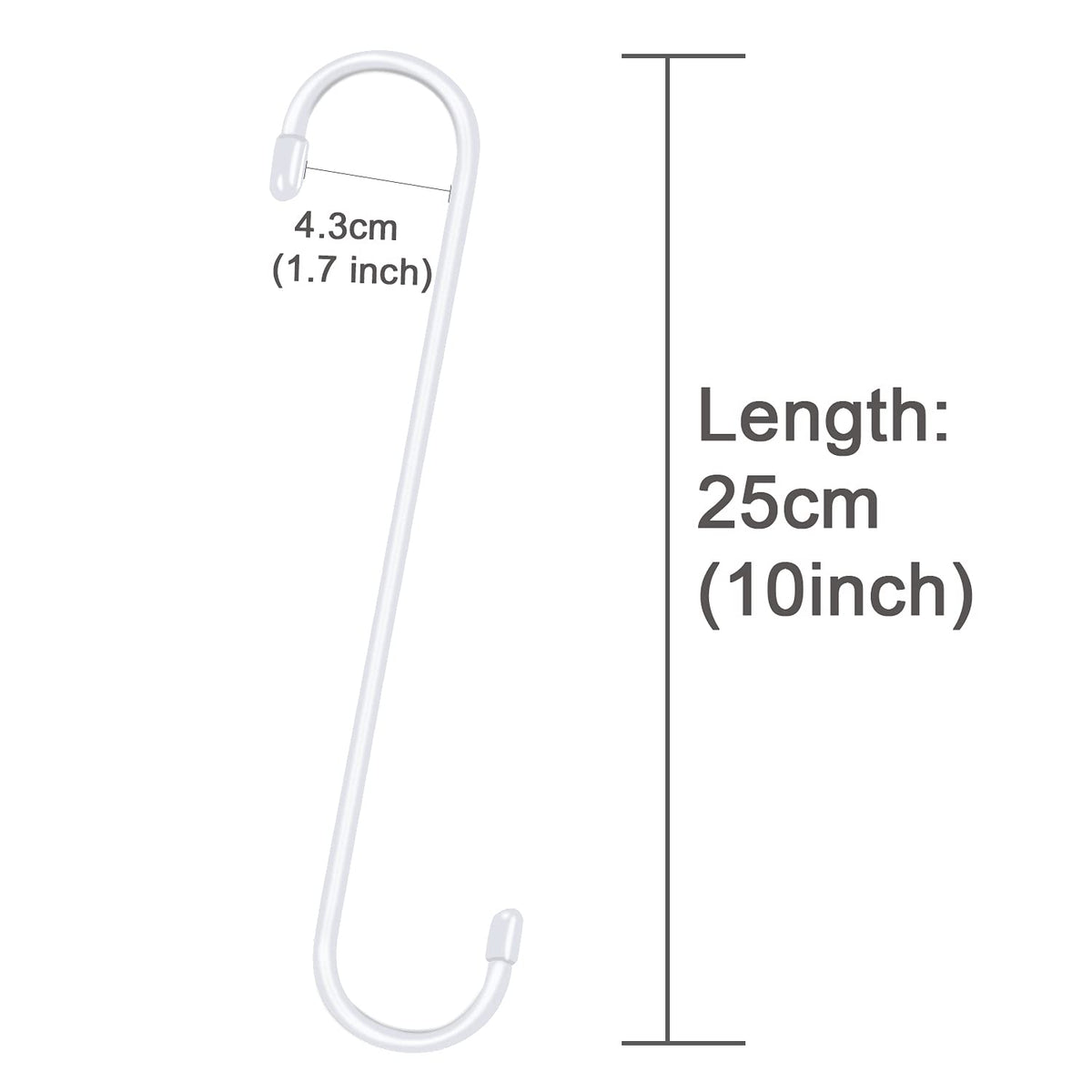 HiGift long extension S hook ideal for kitchen pots and pans.